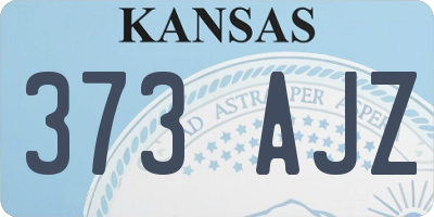 KS license plate 373AJZ