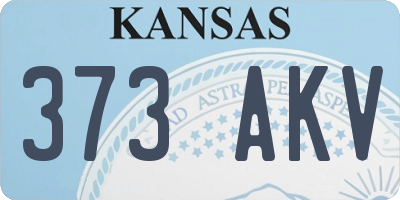 KS license plate 373AKV