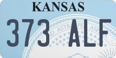 KS license plate 373ALF