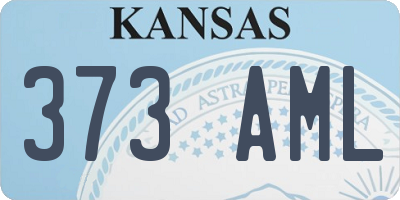 KS license plate 373AML