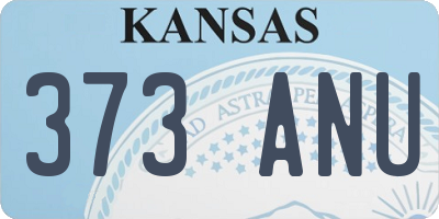 KS license plate 373ANU