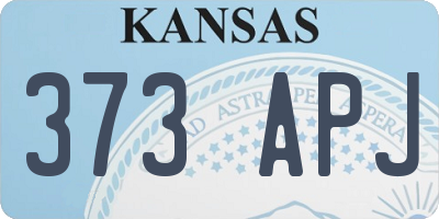 KS license plate 373APJ
