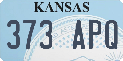 KS license plate 373APQ