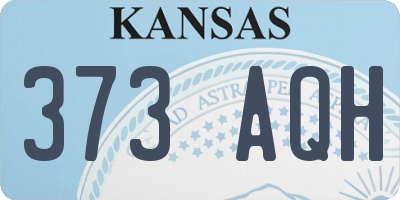KS license plate 373AQH