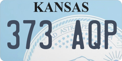 KS license plate 373AQP