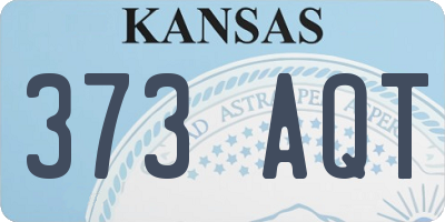 KS license plate 373AQT