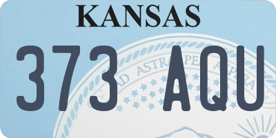 KS license plate 373AQU