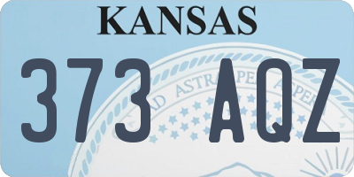 KS license plate 373AQZ