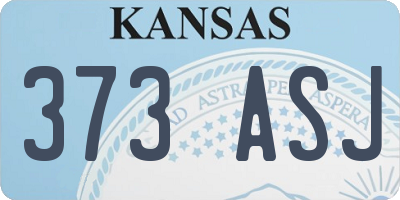 KS license plate 373ASJ