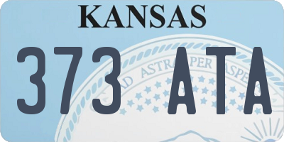 KS license plate 373ATA