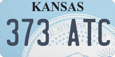 KS license plate 373ATC