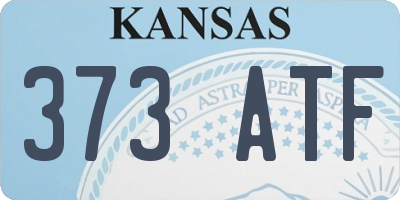 KS license plate 373ATF