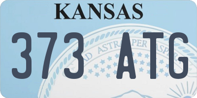 KS license plate 373ATG