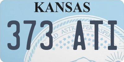 KS license plate 373ATI