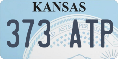 KS license plate 373ATP