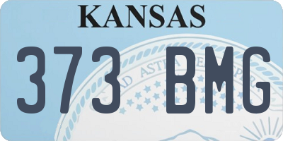 KS license plate 373BMG