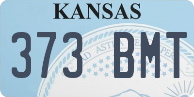 KS license plate 373BMT
