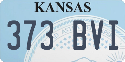 KS license plate 373BVI