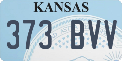 KS license plate 373BVV