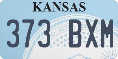 KS license plate 373BXM