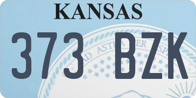 KS license plate 373BZK