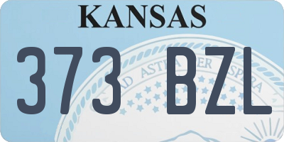 KS license plate 373BZL