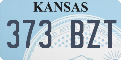 KS license plate 373BZT