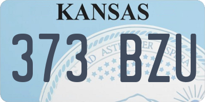KS license plate 373BZU