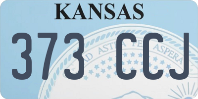 KS license plate 373CCJ