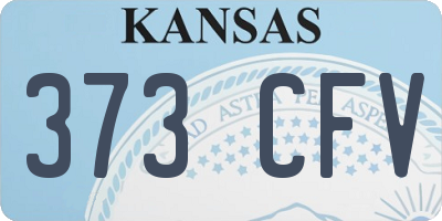 KS license plate 373CFV