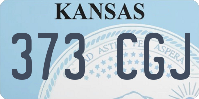 KS license plate 373CGJ