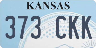 KS license plate 373CKK