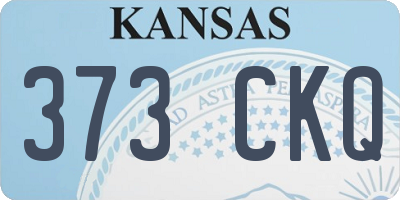 KS license plate 373CKQ