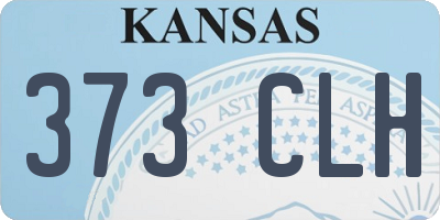 KS license plate 373CLH