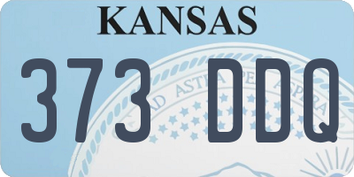 KS license plate 373DDQ