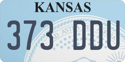 KS license plate 373DDU