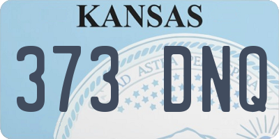 KS license plate 373DNQ
