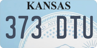 KS license plate 373DTU