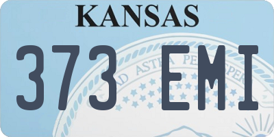 KS license plate 373EMI