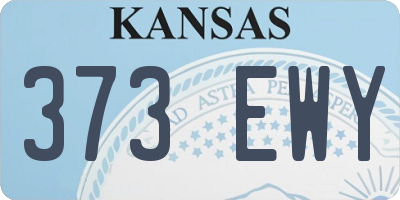 KS license plate 373EWY