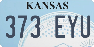 KS license plate 373EYU