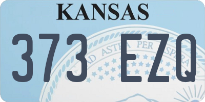 KS license plate 373EZQ