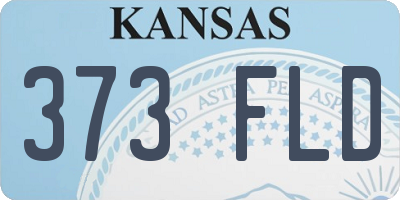 KS license plate 373FLD