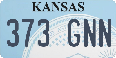 KS license plate 373GNN