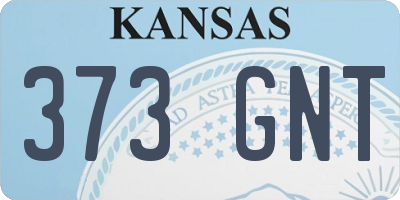 KS license plate 373GNT