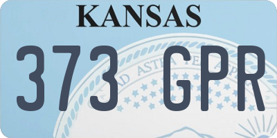 KS license plate 373GPR