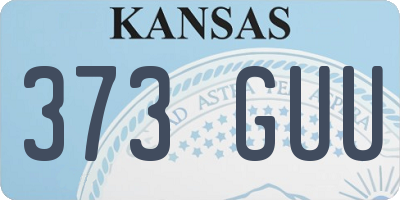 KS license plate 373GUU