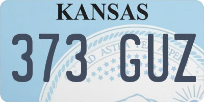 KS license plate 373GUZ