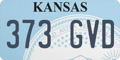 KS license plate 373GVD