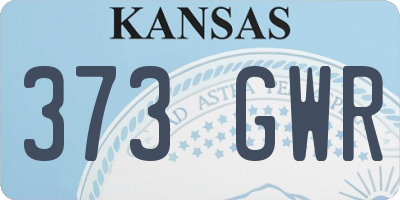 KS license plate 373GWR